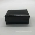 Luxury Black Wooden Box For Cufflinks Logo Customized